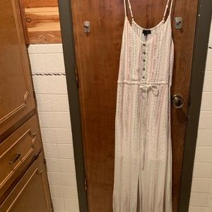 Floor length spaghetti strap dress